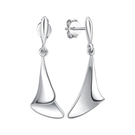 Серебряные серьги с родированием 1200₽