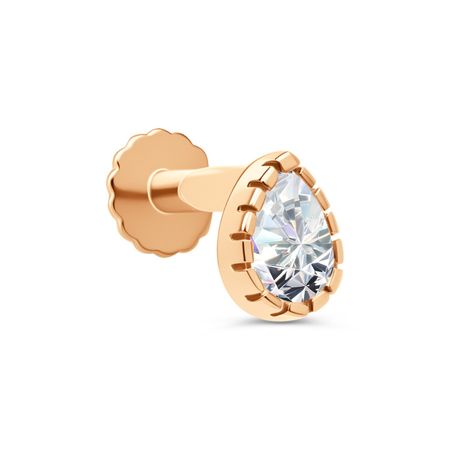 Золотой пирсинг с фианитом 3990₽