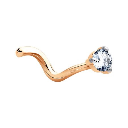 Золотой пирсинг с фианитом 2490₽