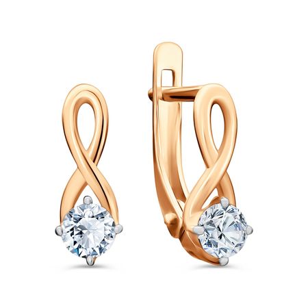 Золотые серьги с фианитами 26990₽