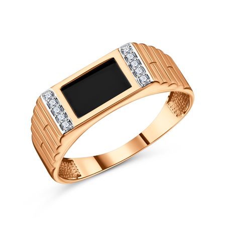 Золотая печатка с фианитами 23460₽