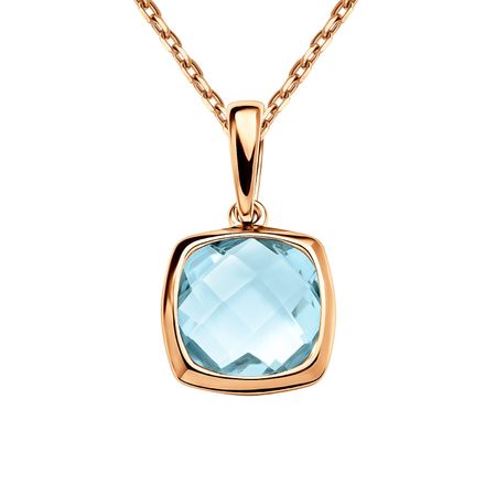 Золотая подвеска с топазом 15490₽