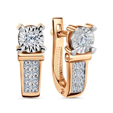 Золотые серьги с бриллиантами 74990₽