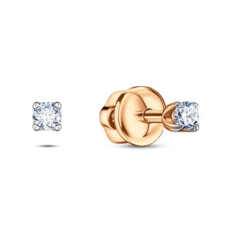 Золотые серьги с фианитами 15990₽