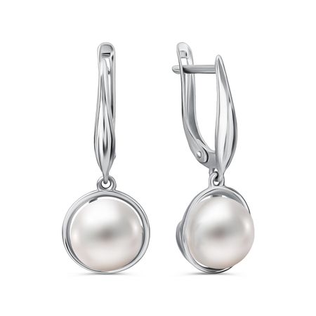Серебряные серьги с жемчугом 4490₽