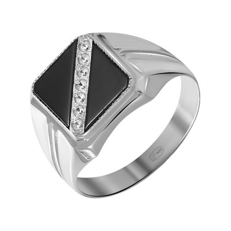 Серебряная печатка с фианитами 4490₽