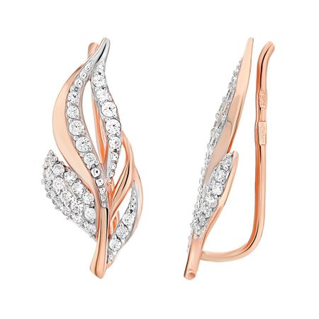 Золотые серьги с фианитами 31990₽