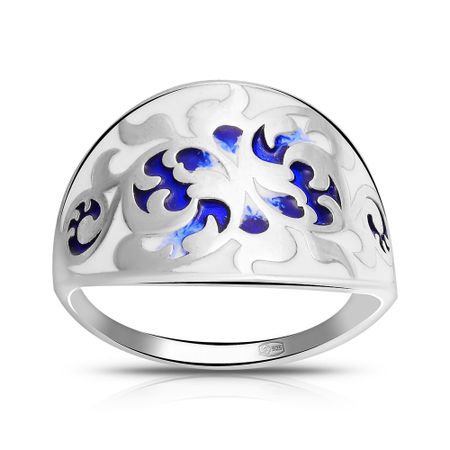 Кольцо из серебра с эмалью 1490₽
