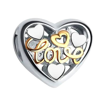 Серебряная подвеска с родированием и позолотой 990₽