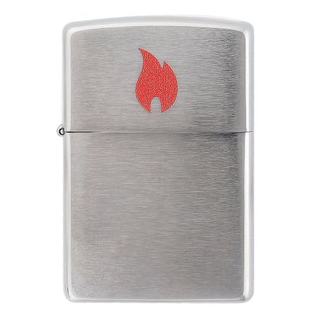 Зажигалка ZIPPO Red Flame Brushed Chrome 2190₽