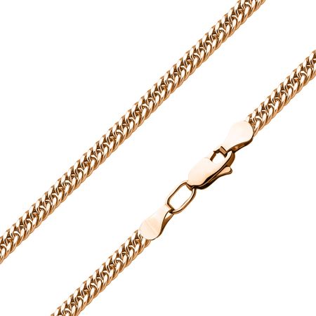 Золотая полновесная цепочка Двойной панцирь с алмазной гранью 146530₽