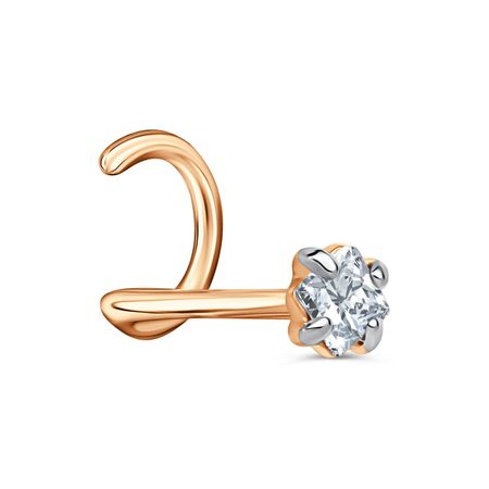 Золотой пирсинг с фианитом 2290₽
