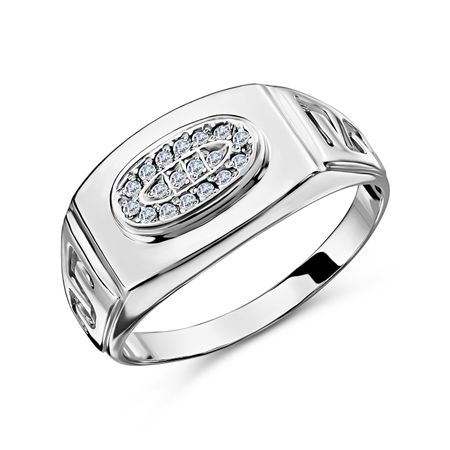 Серебряная печатка с фианитами 2280₽