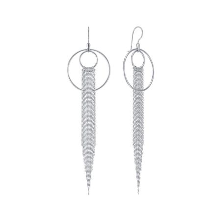 Серебряные серьги с родированием 5990₽