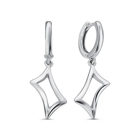 Серебряные серьги с родированием 1990₽