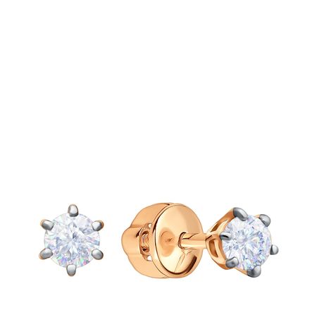 Золотые серьги с фианитами 11990₽