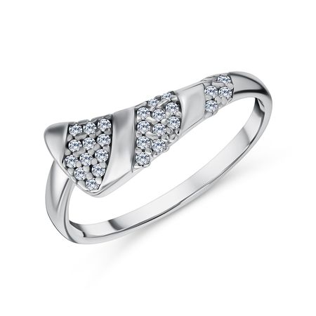 Серебряное кольцо с фианитами 1700₽
