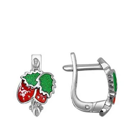 Серьги детские SOKOLOV Ягода из серебра с эмалью 1030₽