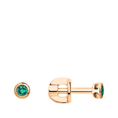 Золотые серьги с изумрудами 51990₽