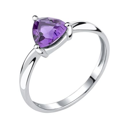 Серебряное кольцо с аметистом 690₽