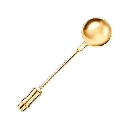 Серебряная брошь с позолотой 2990₽