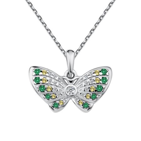 Серебряная подвеска с фианитами 990₽