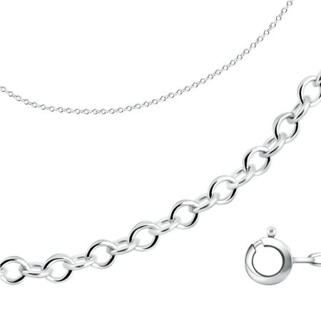 Серебряная цепочка Якорь 390₽