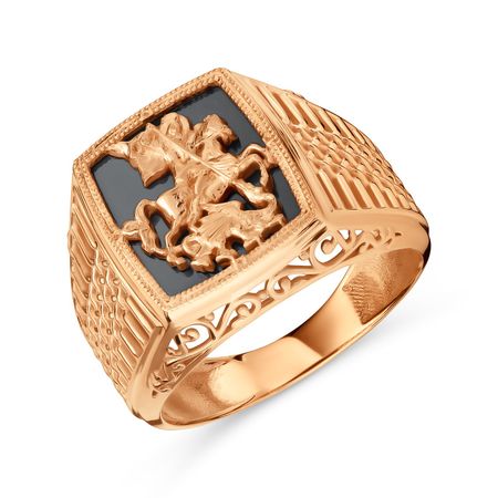 Золотая печатка с ониксом 94990₽