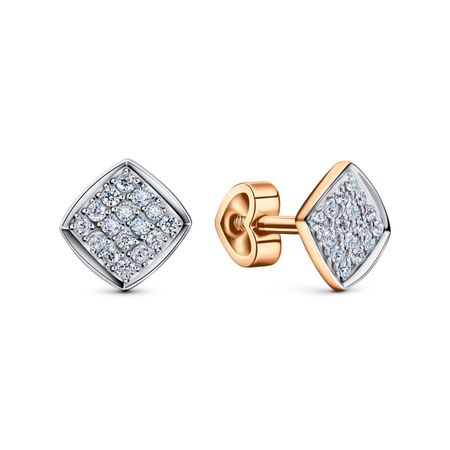 Золотые серьги с фианитами 15990₽