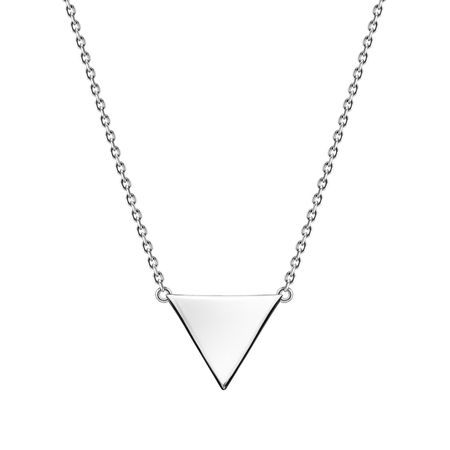 Серебряное колье с родированием из коллекции Геометрия 1270₽