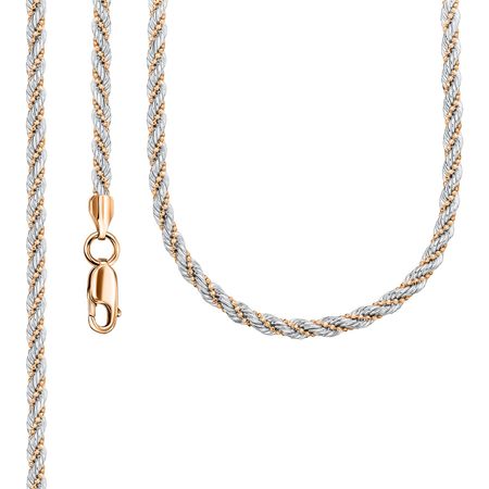 Золотая пустотелая цепочка Корда Перлина 210470₽