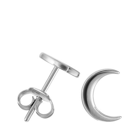 Серьги-пусеты детские Месяц из серебра 890₽