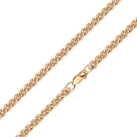 Золотая пустотелая цепь 104130₽