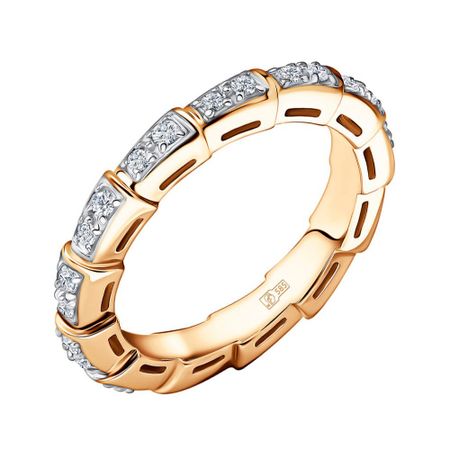 Золотое кольцо с фианитами 56380₽