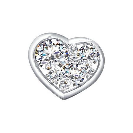 Подвеска SOKOLOV Сердце из серебра с фианитами 1900₽