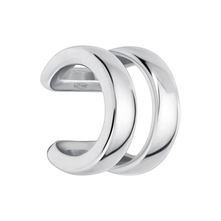 Серебряная серьга с платинированием 580₽