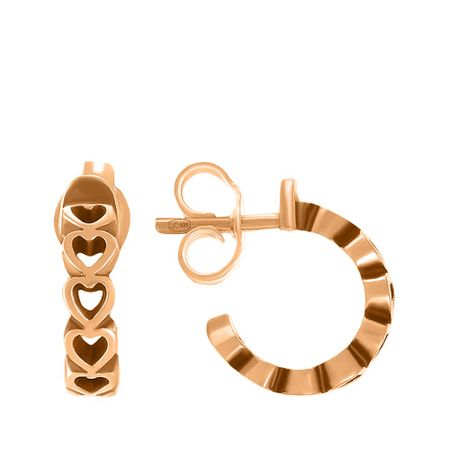 Серебряные серьги с позолотой 12 мм 840₽