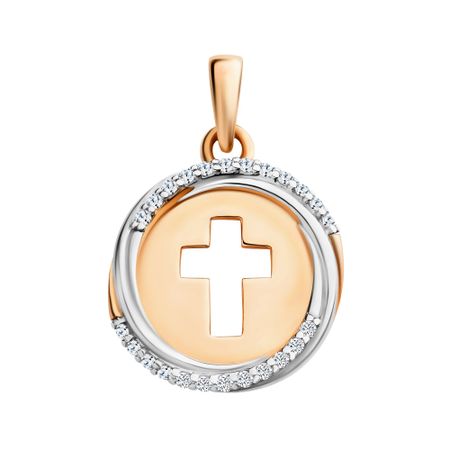 Золотая подвеска с фианитами 24990₽