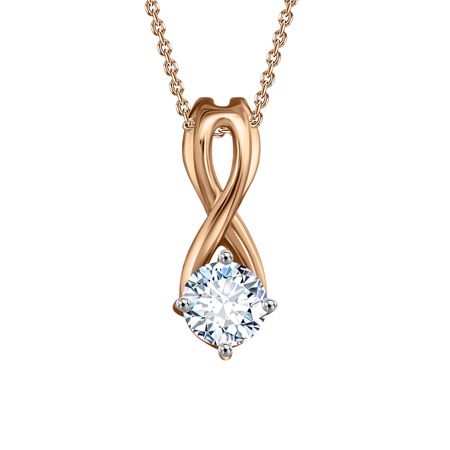 Золотая подвеска с фианитом 8970₽