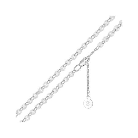 Серебряный браслет с фианитами и родированием 4780₽