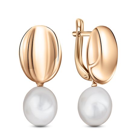 Золотые серьги с жемчугом 39490₽