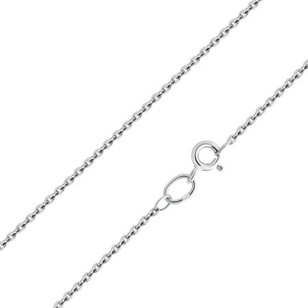 Серебряная полновесная цепочка Круглый якорь с родированием 870₽