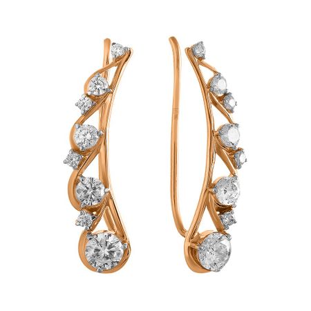 Серьги TALANT из золота с фианитами 27330₽
