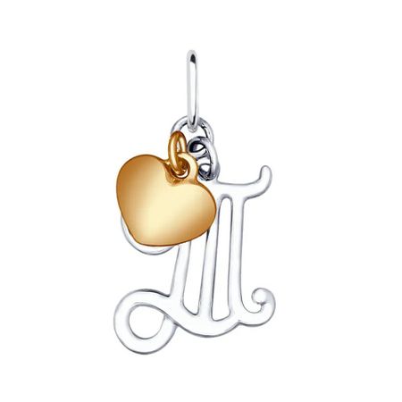 Серебряная подвеска SOKOLOV буква Т 890₽