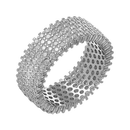 Кольцо из серебра с фианитами 6090₽