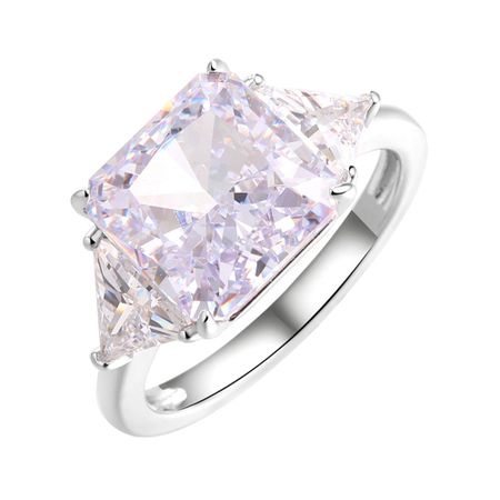 Серебряное кольцо с фианитами и родированием 6990₽