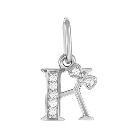 Подвеска TALANT буква К из серебра с фианитами 590₽