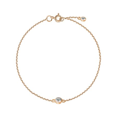 Золотой браслет с фианитами 19320₽