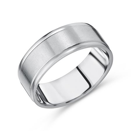 Серебряное обручальное кольцо с родированием 970₽