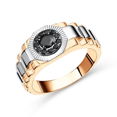 Золотой перстень с фианитами 72280₽